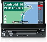【MULTIFUCCIÓN】 Admite radio Dab +, capacidad de transmitir Spotify y Pandora desde tu teléfono a través de Bluetooth para disfrutar de millones de canciones que te gustan y hacer llamadas manos libres mientras conduces. Y manténgase conectado a su teléfono a través de EasyConnection. Cualquier contenido del teléfono inteligente Android o iOS se puede reflejar en este estéreo de automóvil