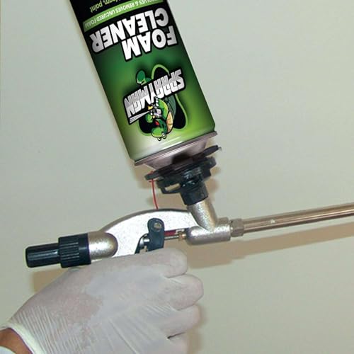 SPRAYMAN Spray Foam Gun Cleaner - Expanding Polyurethane Foam and Insulation Sealant Remover, Dissolves Spray PU Foam | No Foam Gun | 2 Pack, Can, 12.3 Oz.