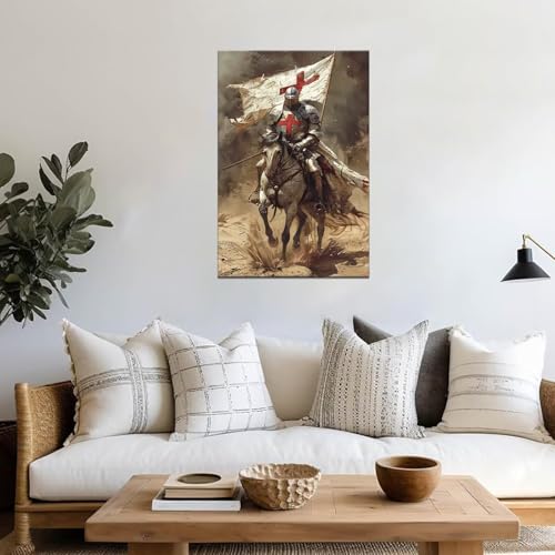 Image esthétique de templier retro tableau encadré haut de gamme