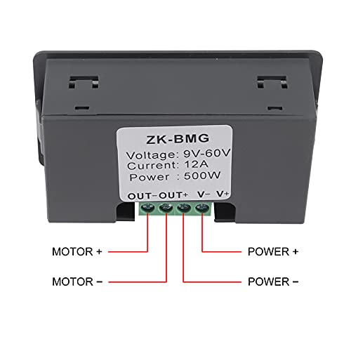 UMLIFE Motor Speed Controller, PWM DC 12V 24V 60V 500W Adjustable Speed Regulator with Stepless Variable Rotary Switch PWM Signal Generator Driver Module (1PACK) - Thumbnail 3