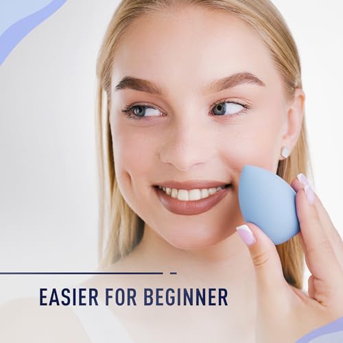 Makeup Sponges Set, Beauty Blender 5 Pcs, Latex Free, Super Soft Wonder Beauty Cosmetic, Professional Makeup to Blending Sponge Dry & Wet Use for Powder Cream or Liquid