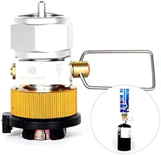 Gas Canister Refill Adapter,Gas Saver Plus Gas Convertor Shifter Camping Gas Adaptor Valve for Nozzle Bottle Type/Butane Gas Cartridge/Lindal Valve Canister