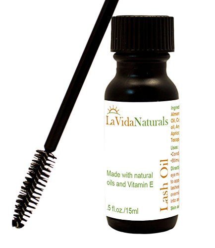 La Vida Lash Oil Eyelash & Eyebrow Rapid Growth Product Serum Enhancer 100% Natural Oil -15ml