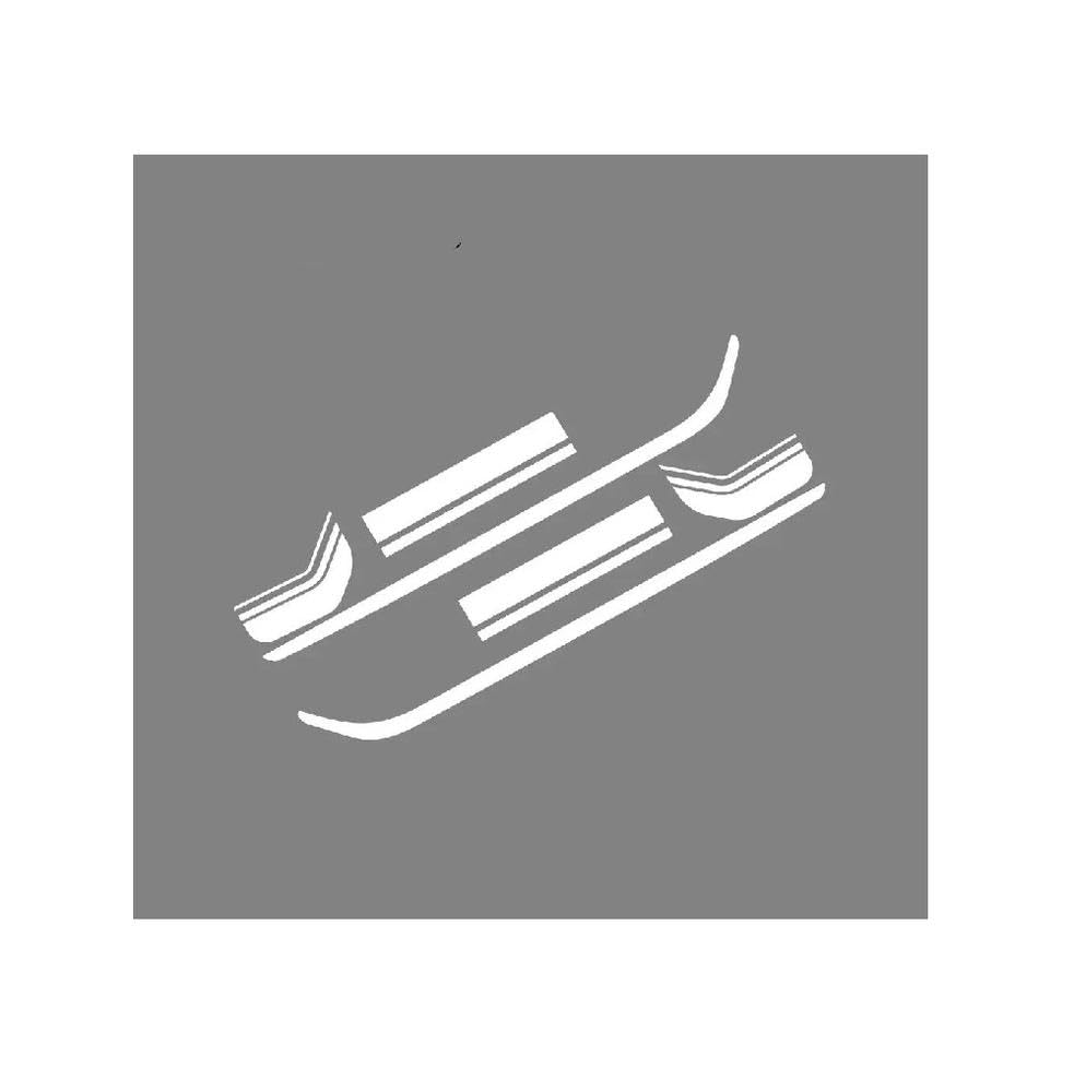 Dabhuoc Glossy White For Fiat Talento Accessories Camper Van Bonnet Side Custom Decor Stripes Graphics Vinyl Decals(Glossy White)