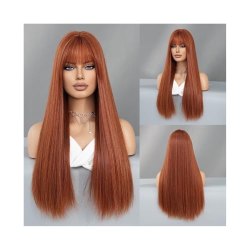 Perruques cheveux humains ginger orange d'une douceur exceptionnelle - 3