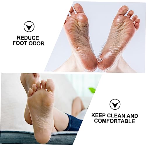 BIUDECO 2 Pares De Meias Com Máscara Para Os Pés Máscaras Para Clareamento Máscaras Úteis Para Os Pé