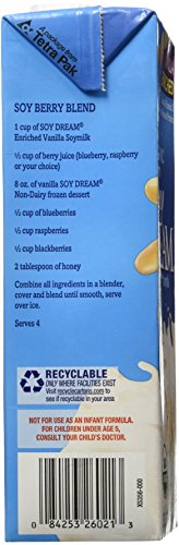 SOY DREAM Enriched Vanilla Organic Soymilk, 32 fl. oz. (Pack of 6)