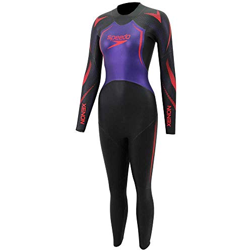 Speedo Xenon Female Fullsuit Traje Neopreno, Mujer, Black/Purple, L