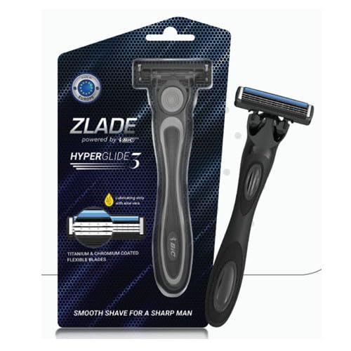 Zlad Hyperglide 3 Triple Blade Razor With Rubberised Grip