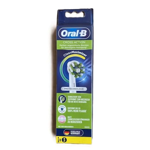 Oral-B CrossAction, 3pcs 3pc(s) Blue, White - Oral-B CrossAction, 3pcs, 3 pc(s), Blue, White, 20 g, Oral-B Genius 8000, 9000. Oral-B PRO 600, 650, 1000, 2000, 2500, 3000, 4000, 4900, 5000, 6000,