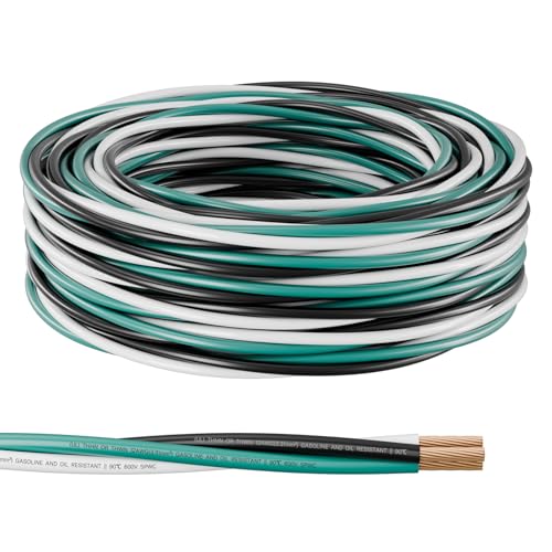 FIRMERST 12 AWG THHN/THWN Copper Wire, 3-Color, Pre-Twisted, 25 FT