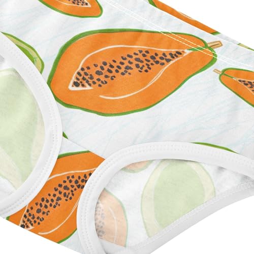 Toddler Girls Underwear 2t Cotton Panties Little Girl Animal Kids Briefs Undies Orange Green Papaya White4