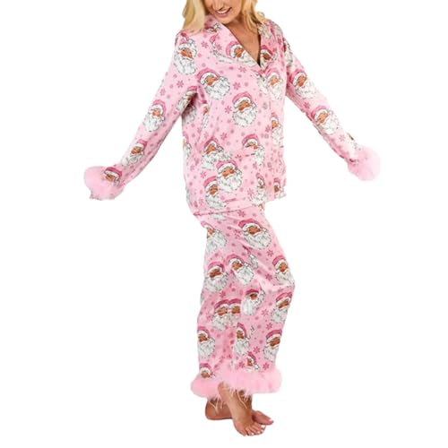 Pyjama en satin de soie pour femme vêtements de nuit manches longues et pantalon