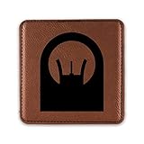 AR15 M16 Sight Drink Coaster Leatherette Coasters AR-15 M-16 Iron - Rawhide - One Coaster