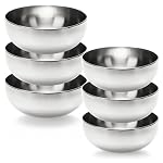com-four – com-four® 6-teiliges Schüssel-Set aus Edelstahl - Salatschal