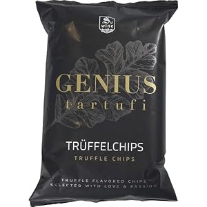 Genius Tartufi Trüffelchips 125 g – Knusprige Kartoffelchips mit Trüffelgeschmack | Gourmet Snack aus Istrien