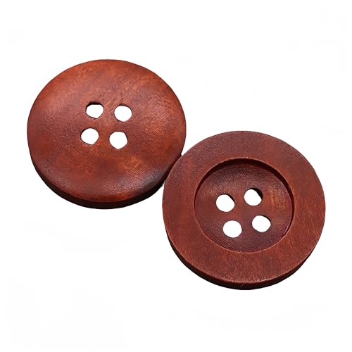 10Pcs DIY Wooden Buttons - Perfect Sewing Accessories for Child Clothing and Handmade Crafts