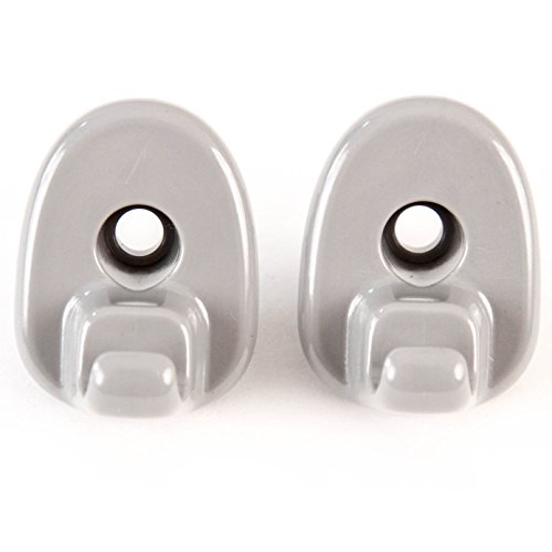 Red Hound Auto Set Of 2 Replacement Grey Sunvisor Clips Compatible With Jeep/Dodge 05-12 Liberty & 08-12 Nitro Grey #TOP1