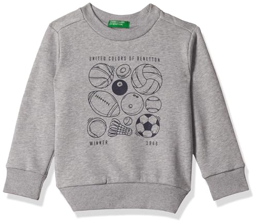 Image of United Colors of Benetton Boys Poly Cotton Crew Neck Sweatshirt