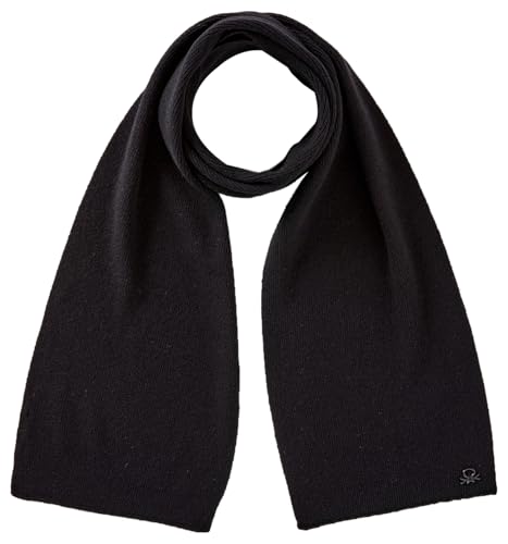 United Colors of Benetton Sciarpa in Maglia 1044CU00V, Nero, M Bambino