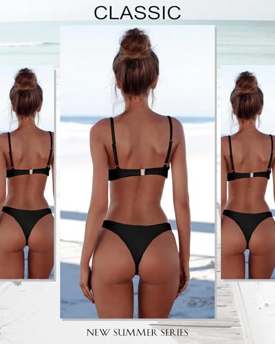 DaiLiWei Thong Bikini Sets for Women 2 Piece Brazilian Swimsuit Teens Bathing Suit Push Up Top Micro Bikinis Swim Suit 20252