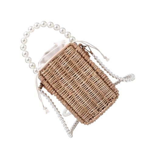 Sac en paille résistant à grande ouverture pour femme, le chic décontracté d'été