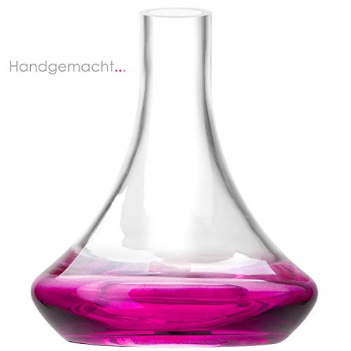 DILAW® Tornado Shisha Glas Bowl Ersatzglas ohne Gewinde, Farbe: Pink – Bild 3