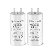 Lot de 2 Condensateurs 3,5 uF pour Volet Roulant SOMFY, SIMU, NICE - Réparation Condensateur de Moteur Haute Qualité 10Nm - Condensateur Cosses Faston 2,8mm pour Moteur de Volet et Store - VOLET TECH