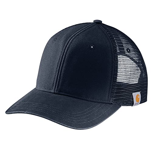 Carhartt Mens Canvas Mesh Back Cap Navy One Size