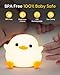 Amaredom DoDo Duck Night Light, Cute Duck Lamp, Silicone Dimmable Nursery Nightlight, Rechargeable LED Bedside Lamp with 20 Minutes Timer & Tap Control Baby Girls Women Bedrooms, Living Room