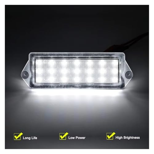 Luz de matrícula LED para Hummer H2 2003-2007 lámpara blanca impermeable 12V 4