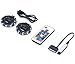 Magnetic RGB LED Strip Lights for PC Computer case - 2pcs 12inches LED Strip Kit with Multi Function RF Remote Control