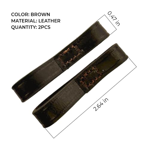 image for BRINGERPET Bit Keepers Horse, Leather Bit Loops, English Bits for Hors