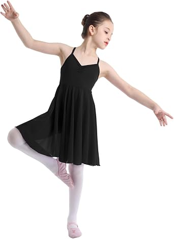 Kids Girls Sequined Mesh Tutu Dresses Figure Ice Skating Outfits Sleeveless Leotards Romper