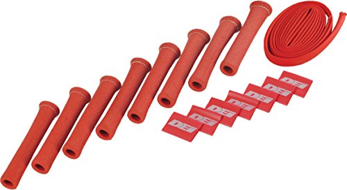 Design Engineering 010722 Protect-A-Boots and Wires Kit for Spark Plug Boot and Wire Protection, 8-Cylinder Kit - Red