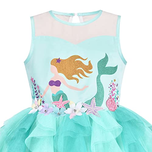 Sunny Fashion Flower Girl Dress Champagne Sequin Hi-Low Wedding Bridesmaid3