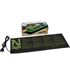 Plantenverwarmingsmat voor kleine kas – 20 W – 22×53 cm – Zwart