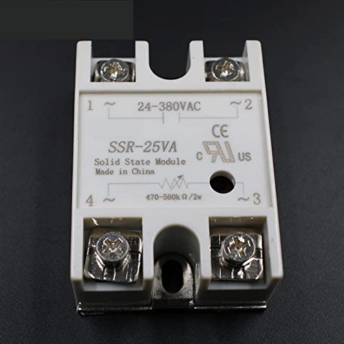 Relé de estado sólido SSR-25VA con potenciómetro de 500K Ohm para regular AC 2