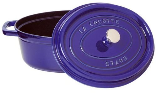 staub Ceramic Cocotte Oval 40511-086 Mini Cocotte Oval 4.3 inches (11 cm) Cherry, Heat Resistant, Storage Container, Microwave Safe