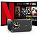 Produktbild Beamer 4K Official Netflix Autofokus Auto 6D Trapezkorrektur Dolby Audio Projektor 26000LM 800ANSI WiFi6 Bluetooth Beamer Full HD 1080P Unterstützt 4K Jimveo Video Beamer für Heimkino Outdoor