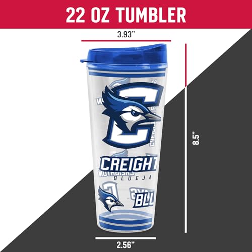 Image of Rico Industries NCAA College Double Wall Mayhem 16oz Or 20oz Tritan Tumbler W Lid