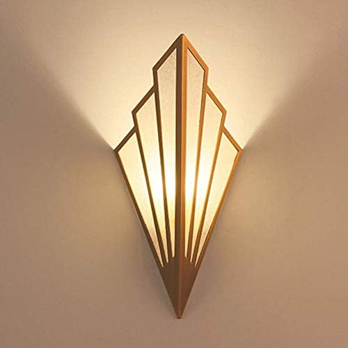 Wall Wash Lights Lamp Sconce European Style Sector Iron Burlap Creative Personality Living Room Bedroom Bedside Cafe Bar Gift Light E14,Warmlight
