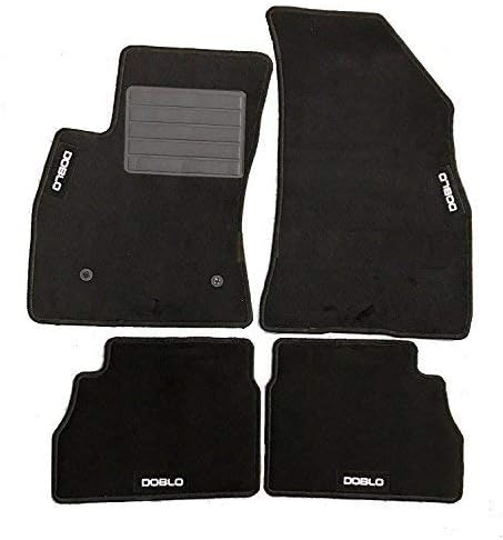 Tappetini auto in moquette su misura con 4 loghi e 2 fix per AYGO