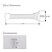 KOVOSCH 2 Pack Spring Door Stopper White - 3-1/4
