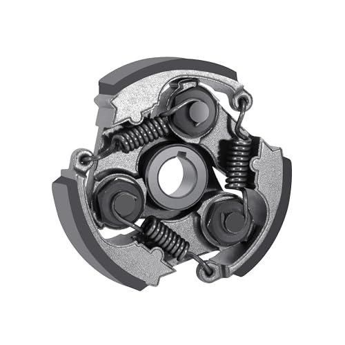 Tunejoy Almohadilla de Embrague con 3 Resortes Embrague Centrífugo Hierro para 2 Tiempos 43cc 47cc 49cc Quad Pocket Bike con Ranurado Negro
