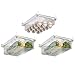 Produktbild tJexePYK Packung 3 Kühlschrank Schublade Hanging Ei Schublade herausziehen Kühlschrank Organizer löschen Retangle Aufbewahrungsbehälter Kühlschrank Regal Halter für Ei, Gemüse, Obst