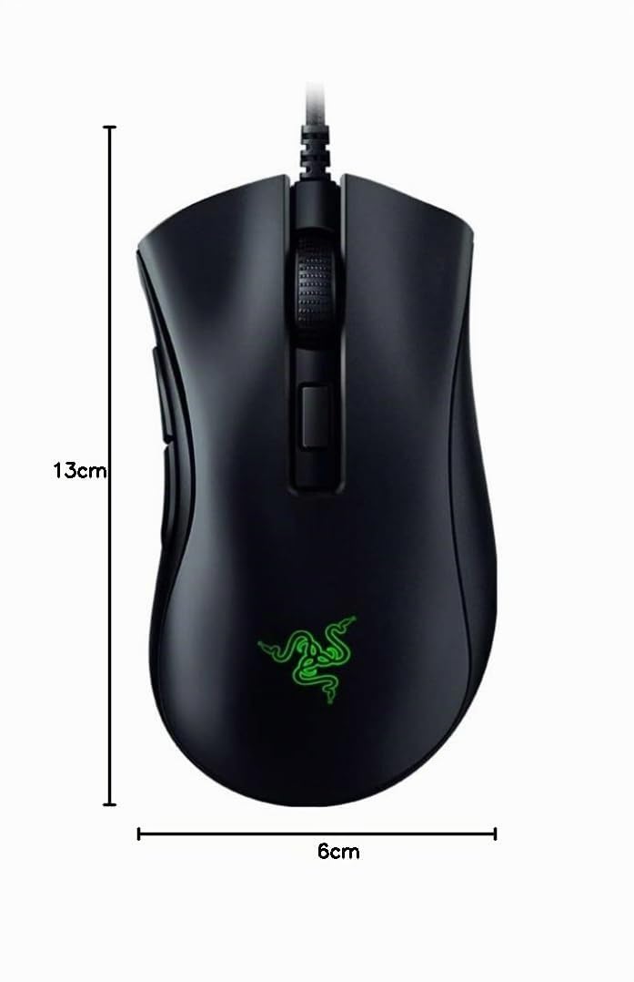 Razer Basilisk V2 - Ratón Gaming FPS (con nuevo Sensor Óptico Focus+ de 20000 DPI, 5G, Interruptor dpi Extraíble y Rueda de Desplazamiento Personalizable, RGB Chroma e USB) Negro