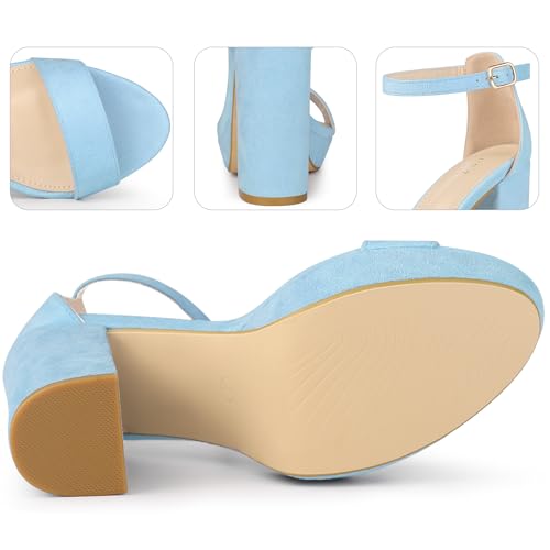 Perphy Platform High Heels Ankle Buckle Strap Chunky Heel Sandals for Women4