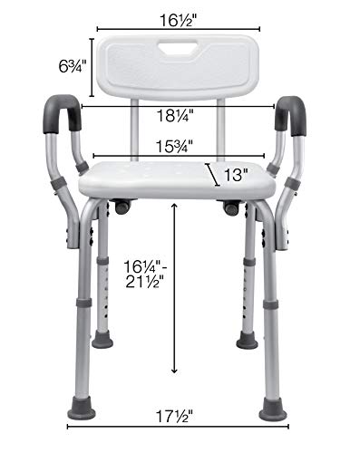 Essential Medical Supply Shower And Bath Bench With Arms And Back #TOP5
