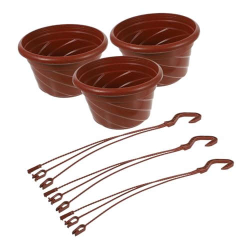 TOYANDONA 3 Pièces Pot de Fleurs Suspendu Plastique pour Chlorophytum pour Décoration Intérieure Pratique Durable